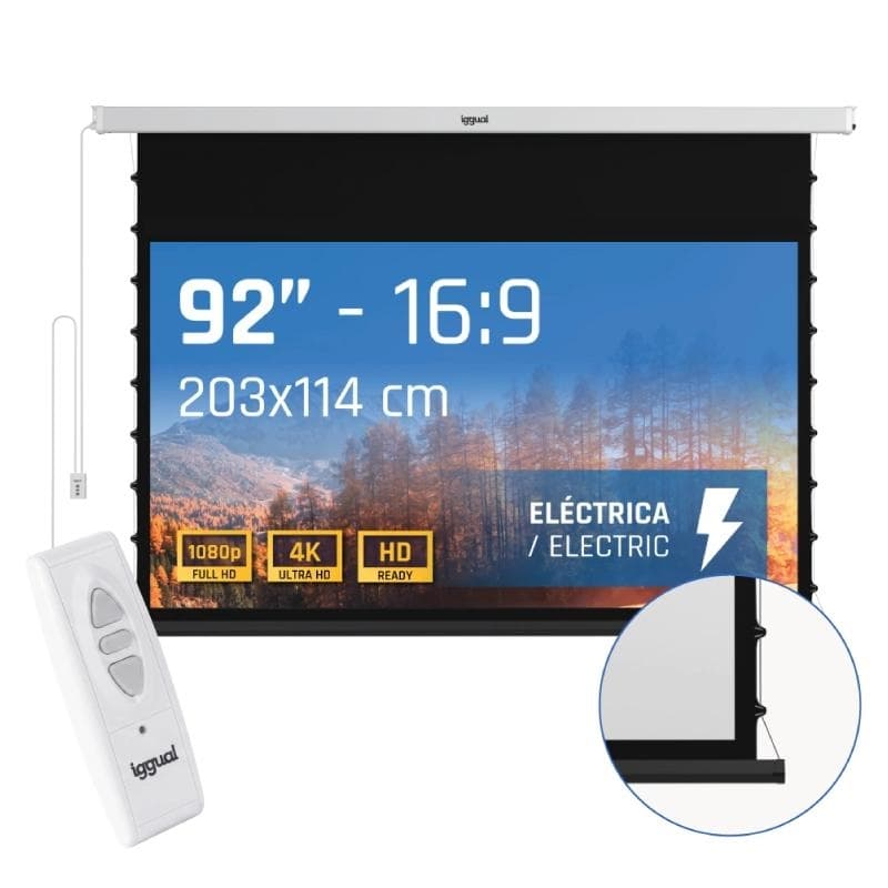 iggual Pantalla elc tensionada 16:9 92" 203x114 cm