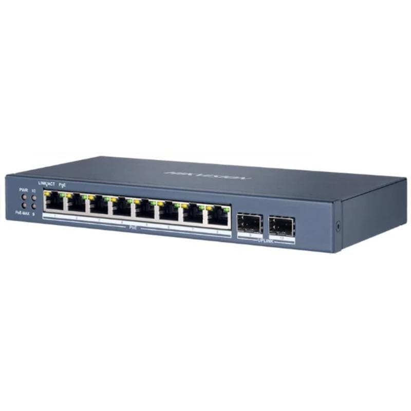 Hikvision DS-3E1510P-EI / M (B) Switch 8xGb PoE 2xGb