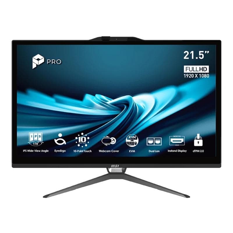 MSI Pro AP222T-496EU i3-14100 8 256 DOS 22" tac.N