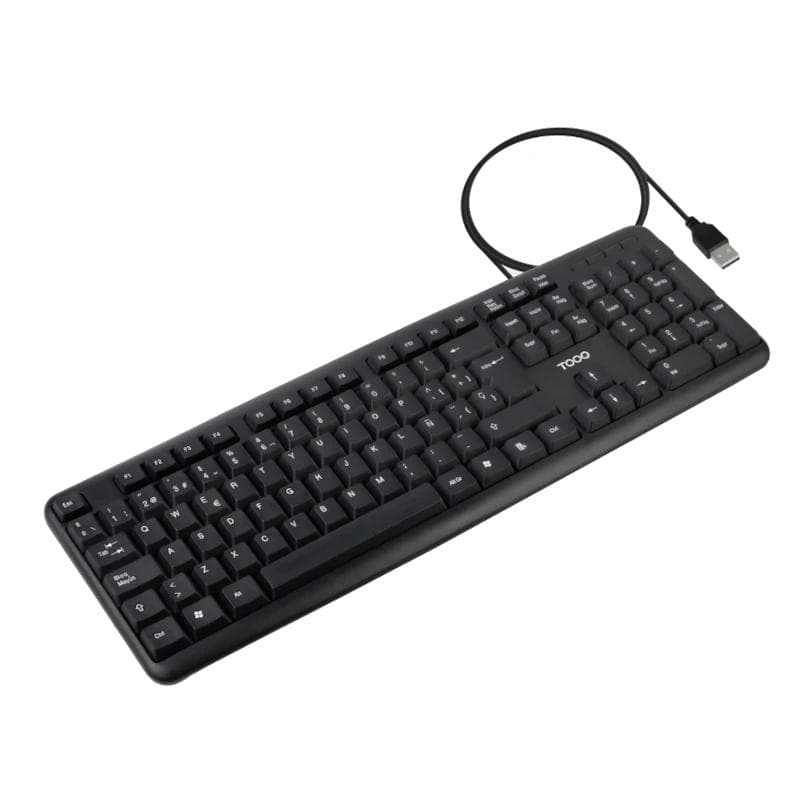 Tooq Teclado USB estndar 104 teclas Negro