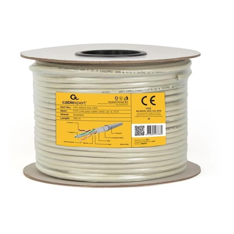 Gembird Cable LAN CAT6 FTP (CCA), slido 100 m