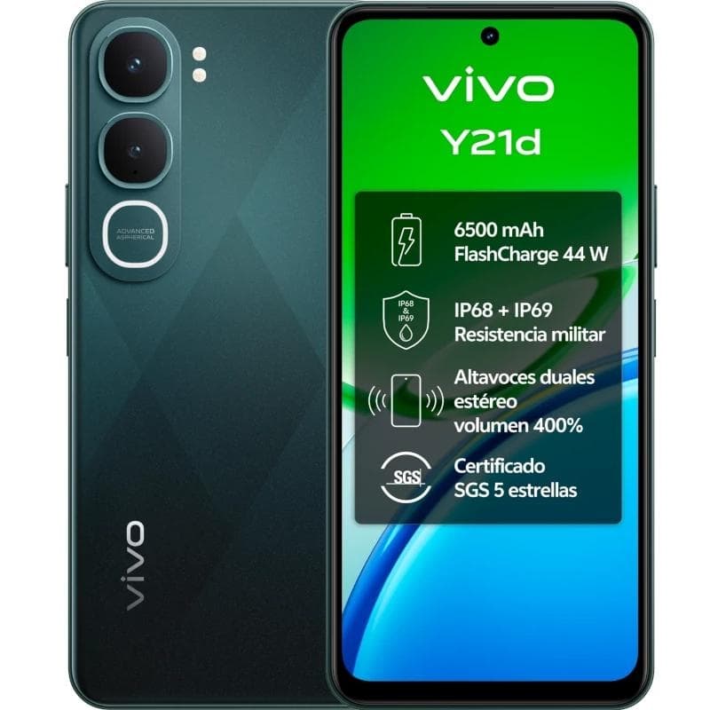 VIVO Y21d 5 g 6.68" 6 GB(64) 256 GB IP69 Jade Green